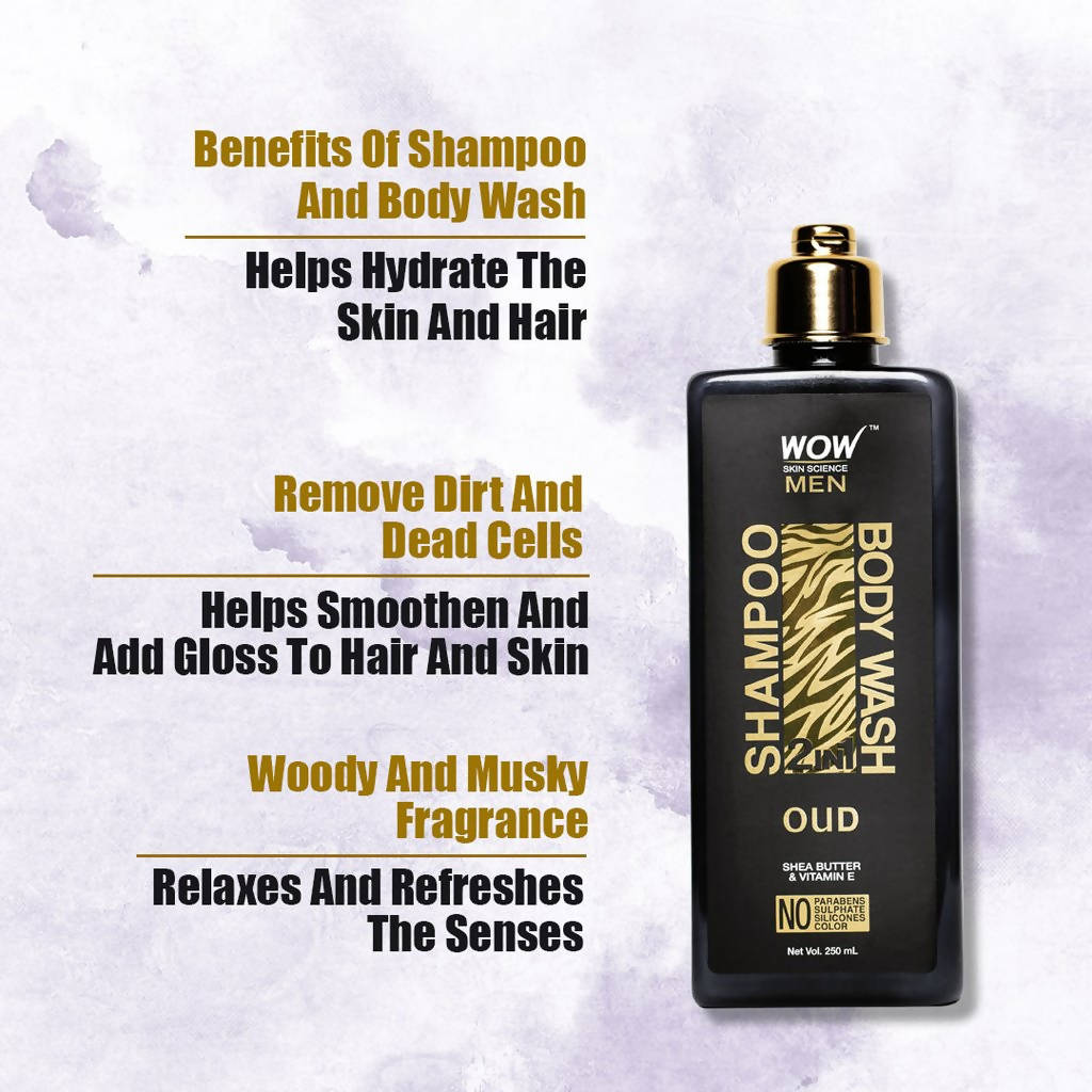 Wow Skin Science Men Oud 2-In-1 Shampoo And Body Wash - Distacart