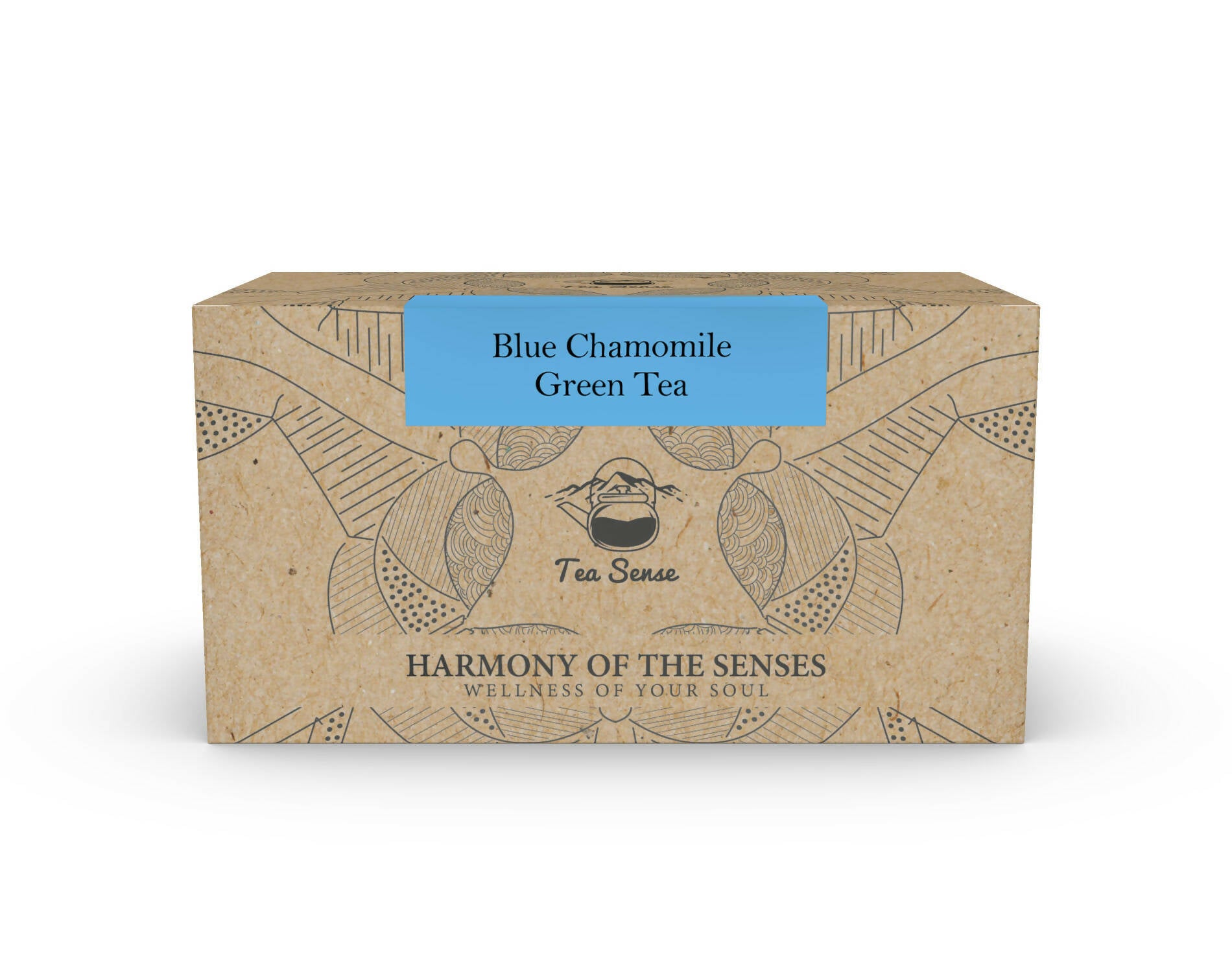 Tea Sense Blue Chamomile Green Tea Bags Box - Distacart