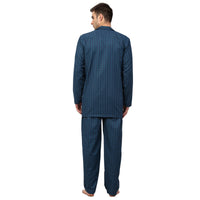 Thumbnail for Jainish Men's Blue Checked Night Suits ( GNS 001Blue ) - Distacart