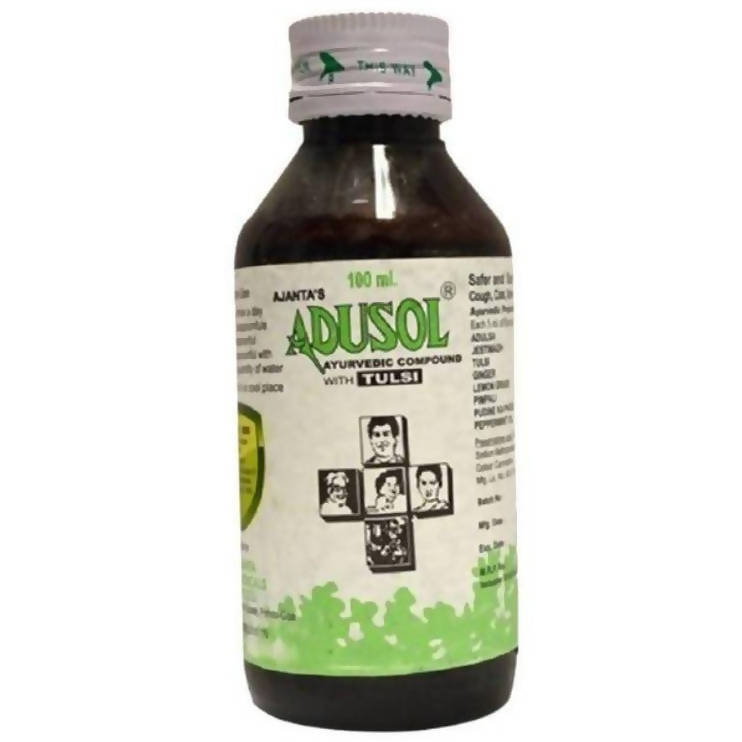 Ajanta's Adusol Ayurvedic Compound With Tulsi Syrup 100 ml
