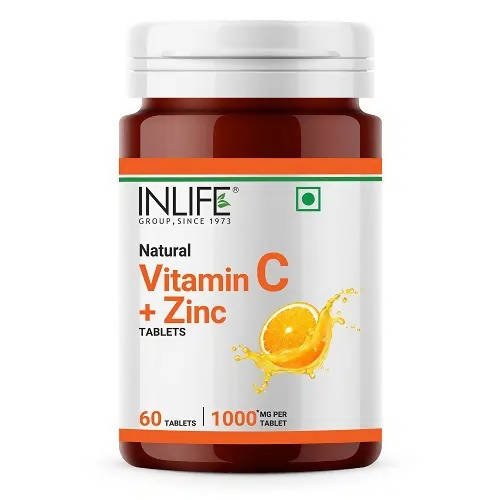 Inlife Natural Vitamin C + Zinc Tablets