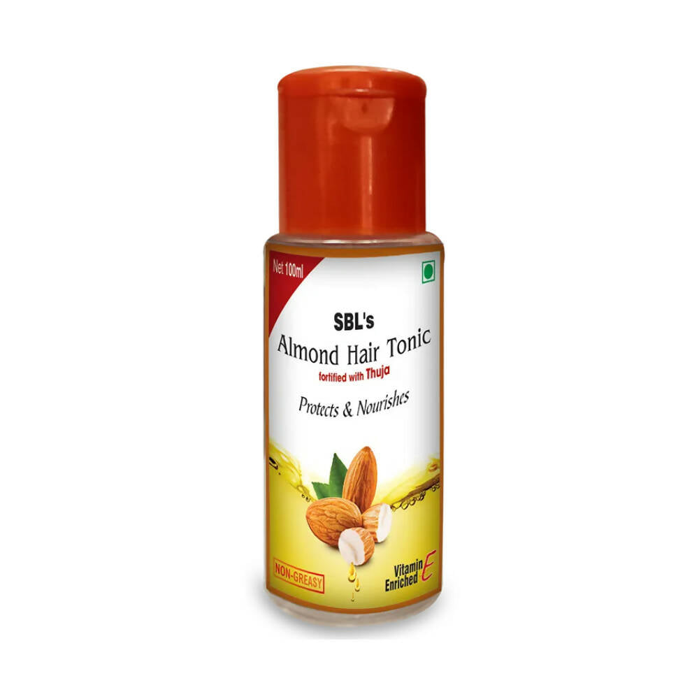 SBL Homeopathy Almond Hair Tonic Fortified With Thuja Oil - Distacart