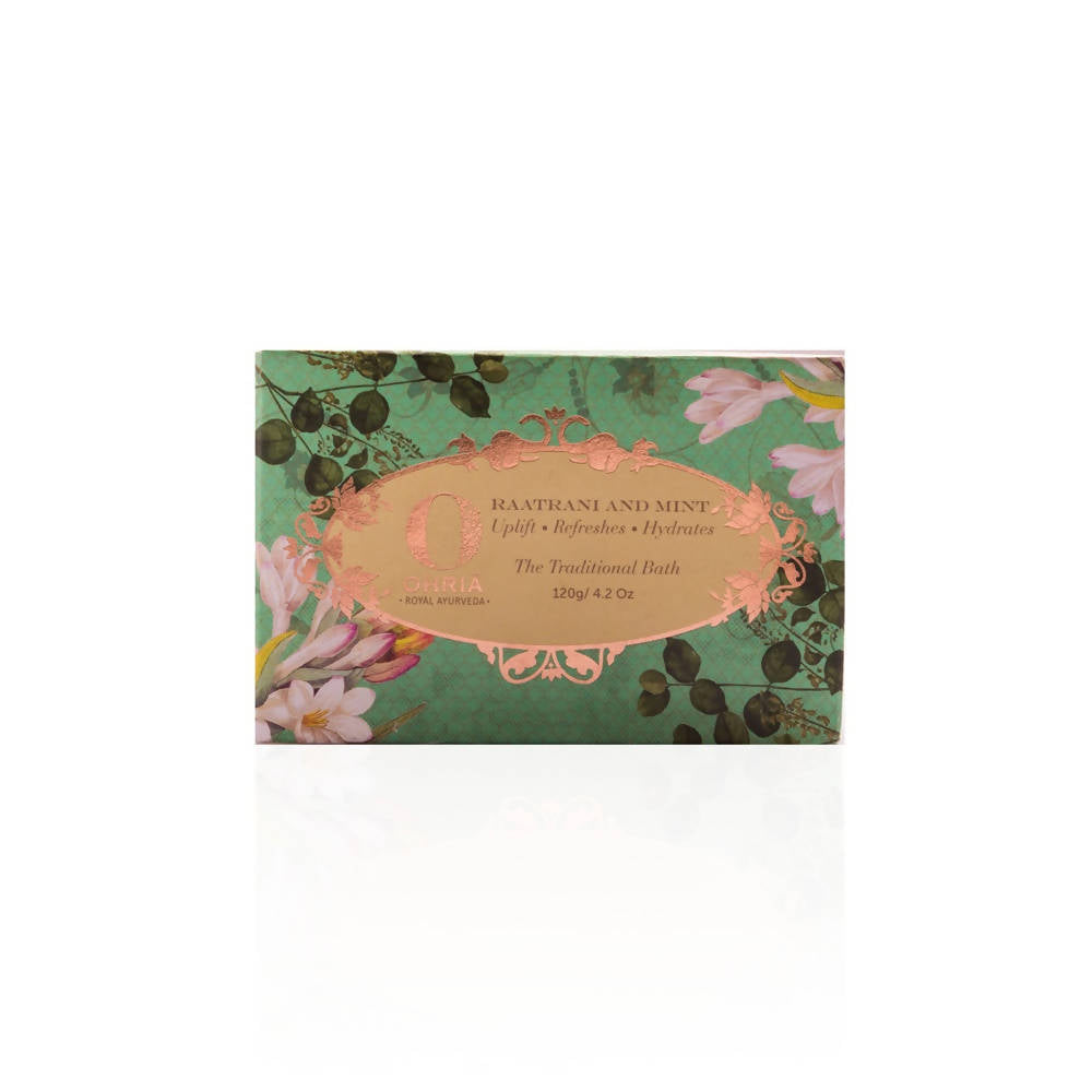 Ohria Ayurveda Raatrani And Mint Bathing Bar