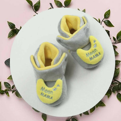 Tiny Bugs For Boys & Girls Baby Winter Booties - Grey - Distacart