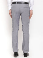 Thumbnail for Jainish Men's Grey Cotton Solid Formal Trousers ( FGP 256Grey ) - Distacart