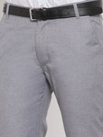 Thumbnail for Jainish Men's Grey Cotton Solid Formal Trousers ( FGP 256Grey ) - Distacart