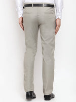 Thumbnail for Jainish Men's Grey Cotton Solid Formal Trousers ( FGP 256Light-Grey ) - Distacart