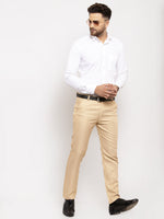 Thumbnail for Jainish Men's Gold Cotton Polka Dots Formal Trousers ( GP 257Golden ) - Distacart
