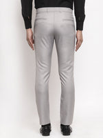 Thumbnail for Jainish Men's Grey Cotton Solid Formal Trousers ( FGP 258Light-Grey ) - Distacart
