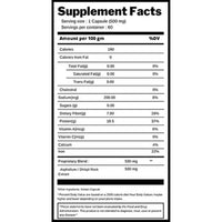 Thumbnail for Ojasveda Shilajit Extract Capsules Supplement Facts