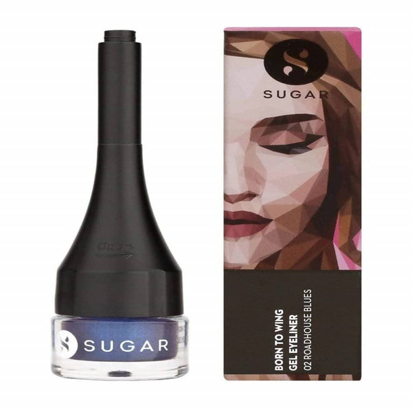 Sugar Born To Wing Gel Eyeliner - Roadhouse Blues (Denim Blue) - Distacart