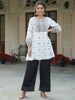 Juniper Women's White Rayon Staple Printed Straight Clothing Set - Distacart