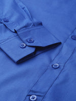 Thumbnail for Jainish Men's Cotton Solid Royal Blue Formal Shirt's ( SF 361Royal ) - Distacart
