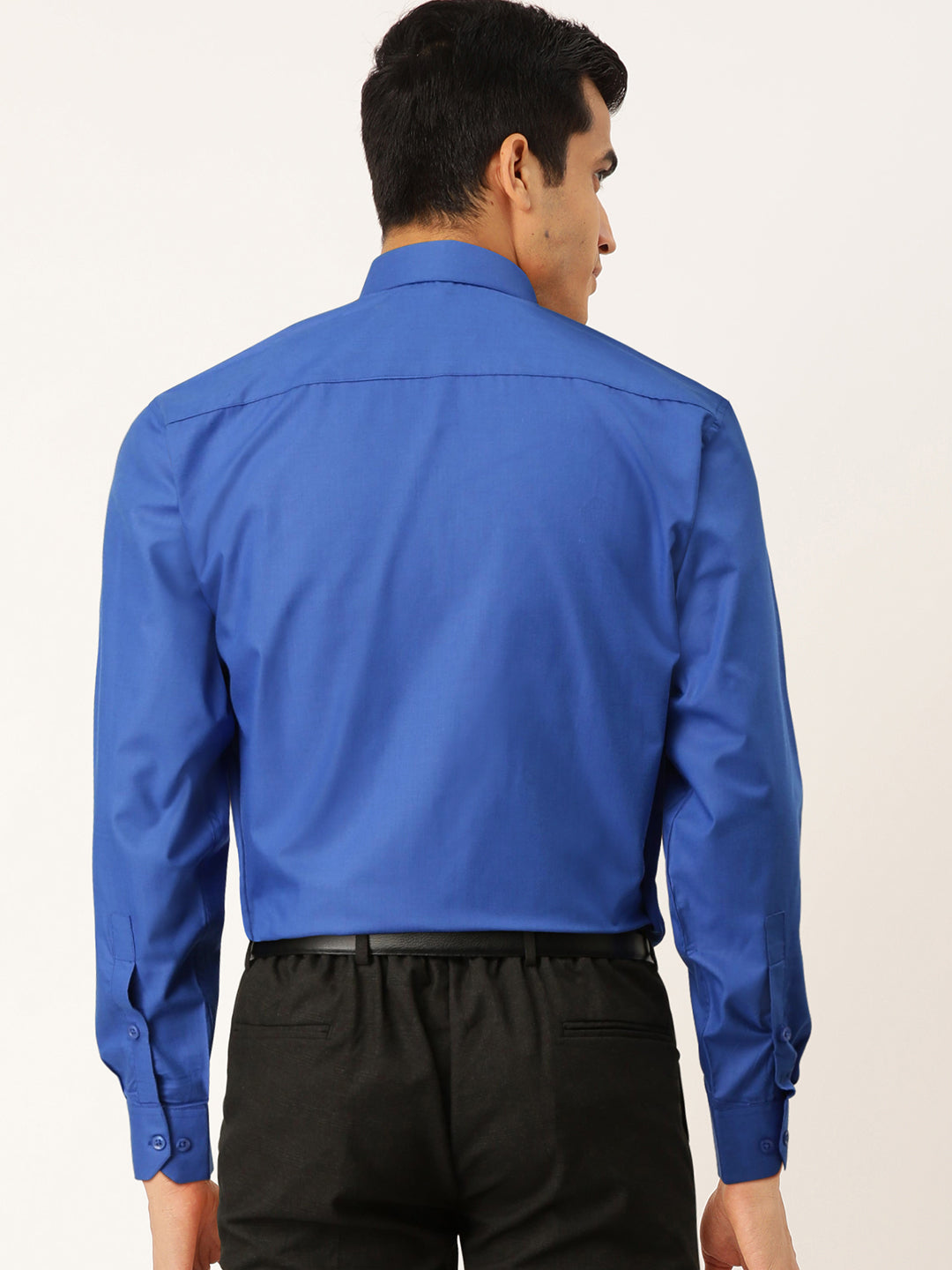 Jainish Men's Cotton Solid Royal Blue Formal Shirt's ( SF 361Royal ) - Distacart