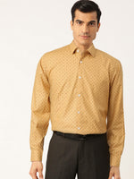 Thumbnail for Jainish Yellow Men's Cotton Printed Formal Shirts ( SF 716Mustard ) - Distacart