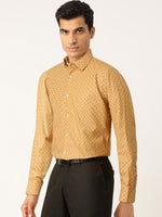 Thumbnail for Jainish Yellow Men's Cotton Printed Formal Shirts ( SF 716Mustard ) - Distacart