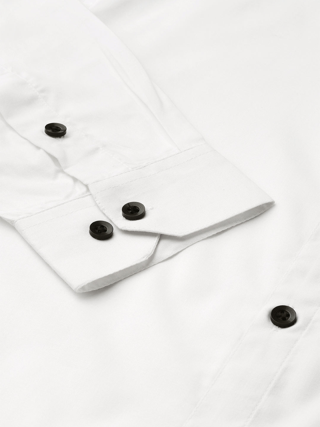 Jainish White Men's Cotton Solid Mandarin Collar Formal Shirts ( SF 726White ) - Distacart