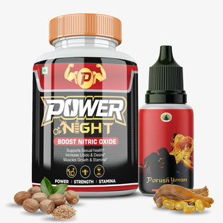 Divya Shree Power Of Night Capsule & Porush Yovan Oil Combo - Distacart