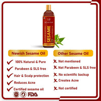 Thumbnail for Newish Cold Pressed Sesame Oil For Hair & Skin - Distacart