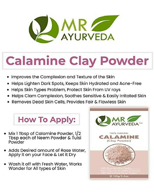 Mr Ayurveda Calamine Clay Powder - Distacart