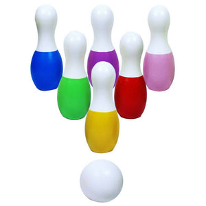 Matoyi Rainbow Colored Bowling Pin And Stacker Combo - Distacart