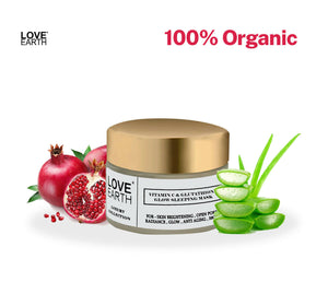 Love Earth Vitamin C & Glutathione Glow Sleeping Mask - Distacart