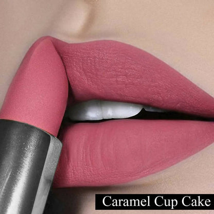 FLiCKA Wear Me Everywhere Creamy Matte Lipstick Caramel Cupcake - Pink Nude - Distacart