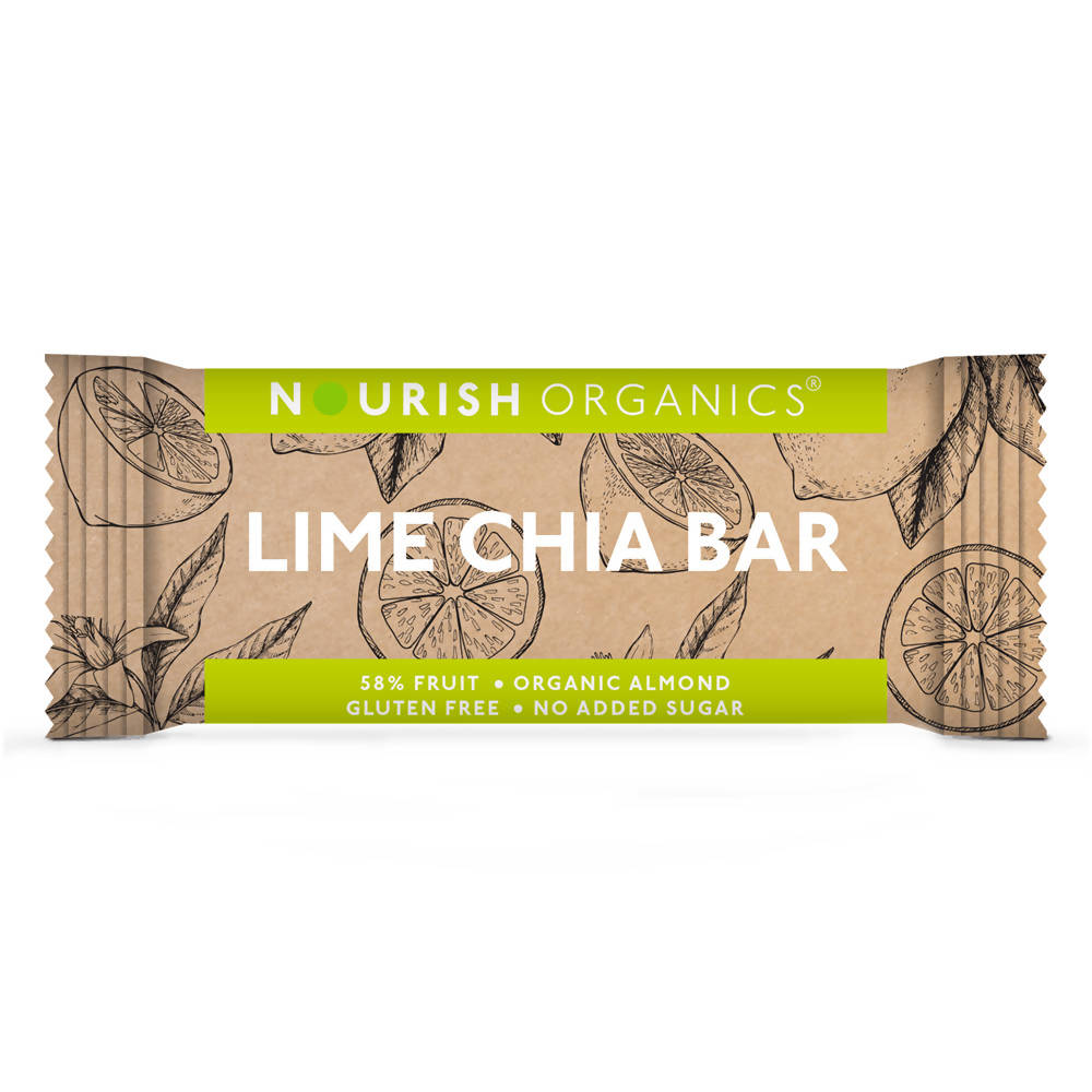 Nourish Organics Lime Chia Bar - Distacart