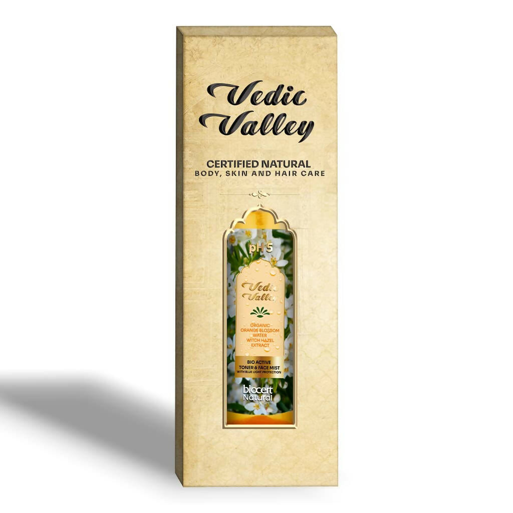 Vedic Valley Face Mist & Toner With Blue Light Filters Orange Blossom - Distacart