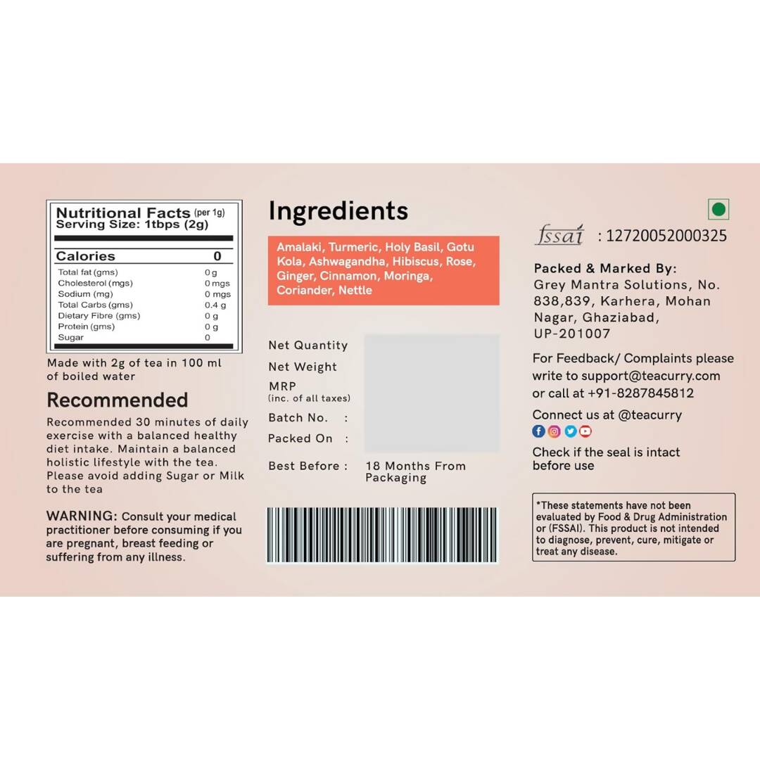 Teacurry Collagen Builder Tea Bags - Distacart