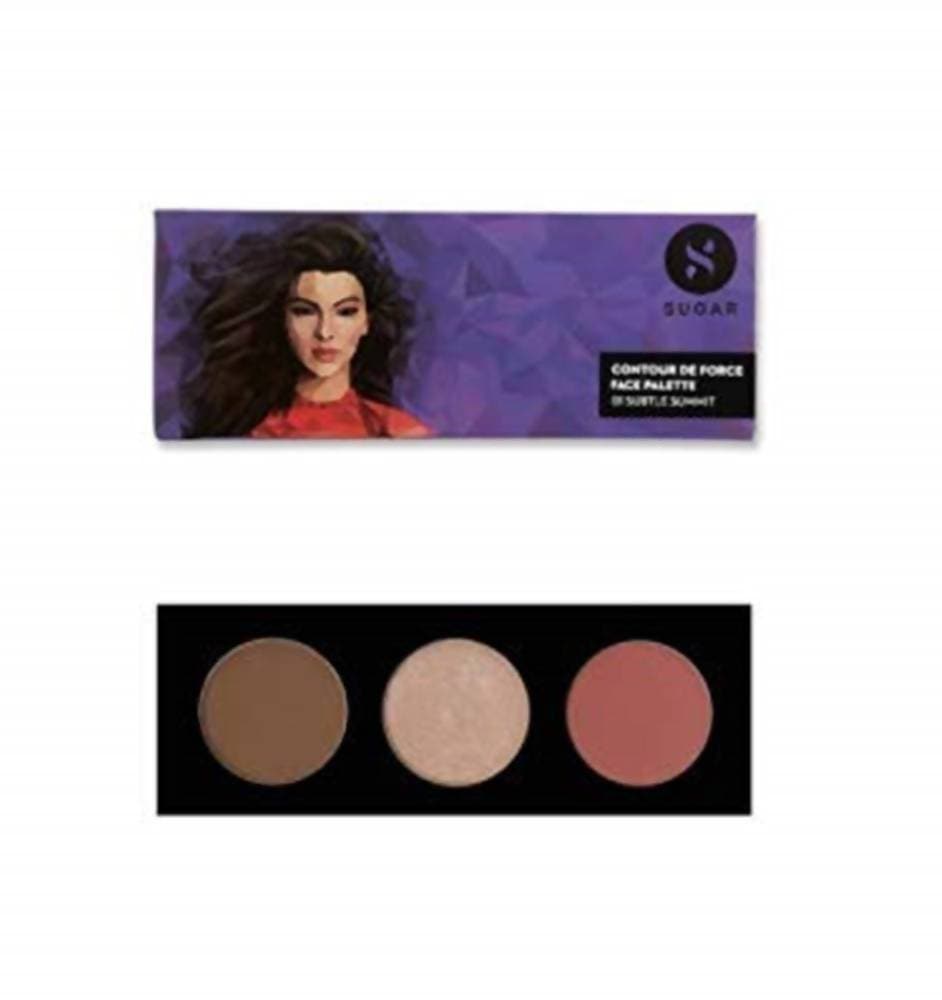 Sugar Cosmetics Contour De Force Face Palette - 01 Subtle Summit - Distacart
