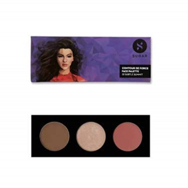 Sugar Cosmetics Contour De Force Face Palette - 01 Subtle Summit - Distacart