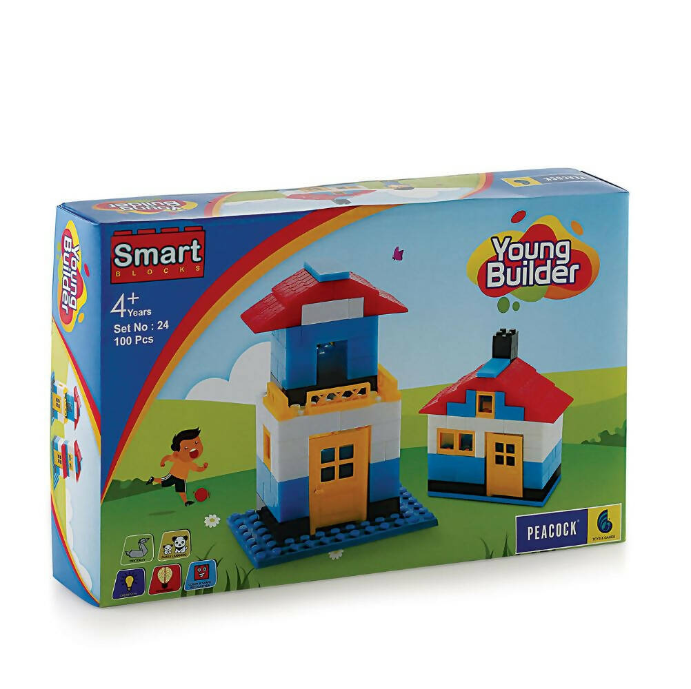 Peacock Young Builder Set Building Block Set For Kids - Distacart