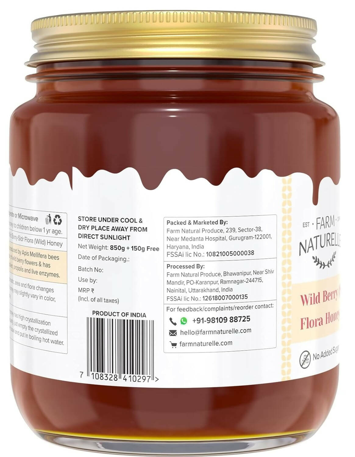 Farm Naturelle Wild Berry (Sidr) Flora Honey - Distacart