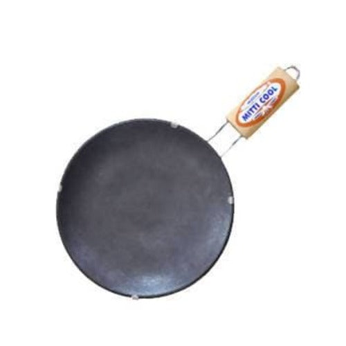 Clay Non-Stick Tawa (With Handle)(10 inch) - Mitticool