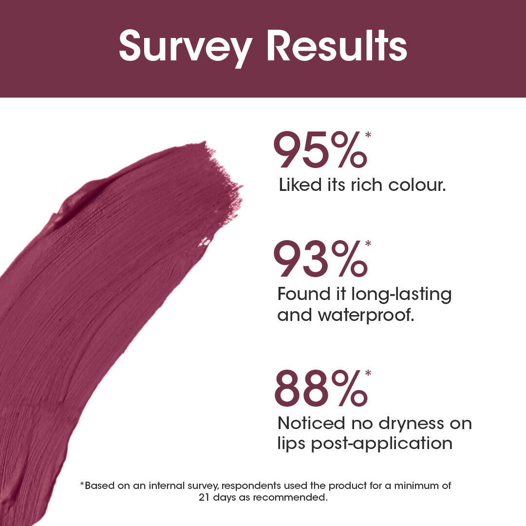 TAC - The Ayurveda Co. Liquid Matte Velvet Mauve Lipstick - Distacart
