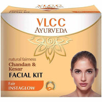 Thumbnail for VLCC Ayurveda Natural Fairness Chandan and Kesar Facial Kit- 50g