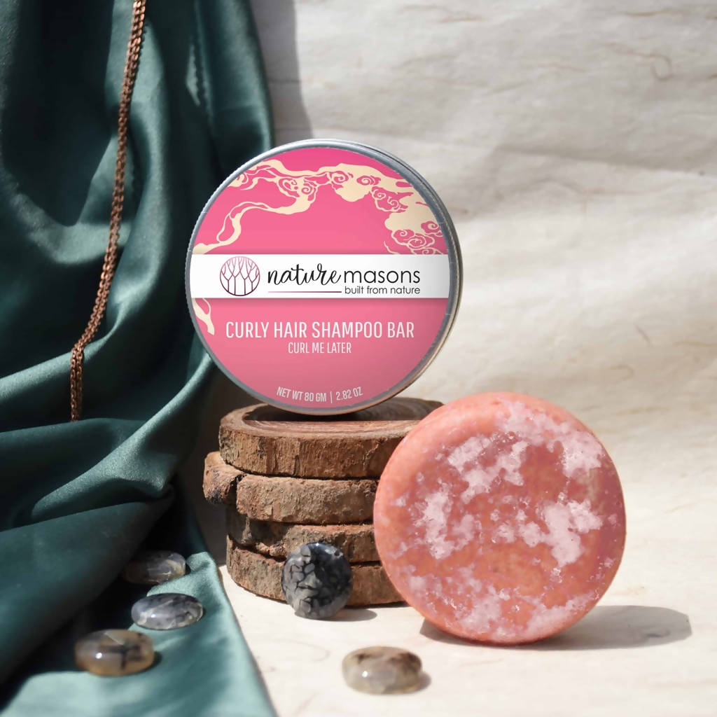 Nature Masons Curl Me Later Curly Hair Shampoo Bar - Distacart