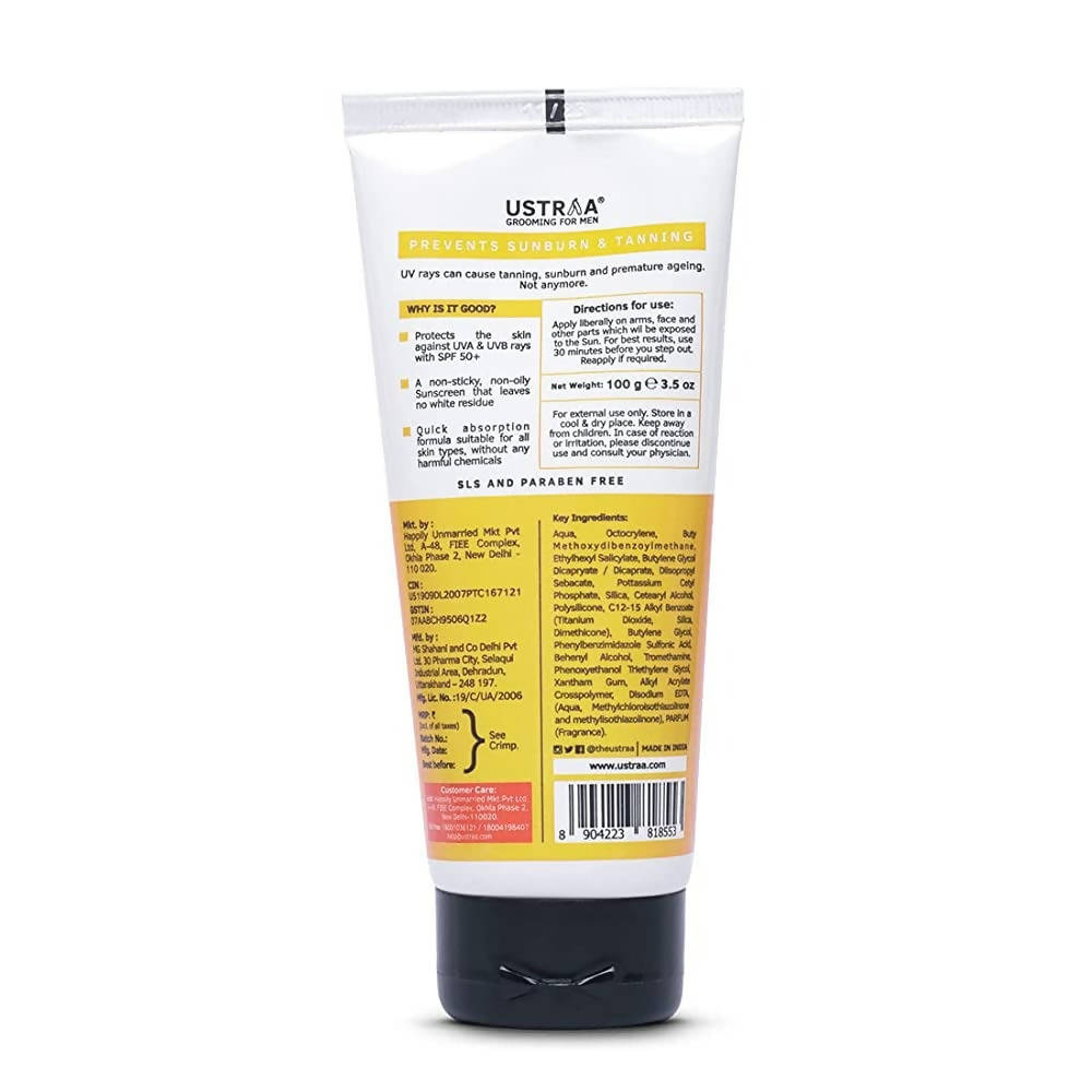 Ustraa Sunscreen SPF 50+ For Men