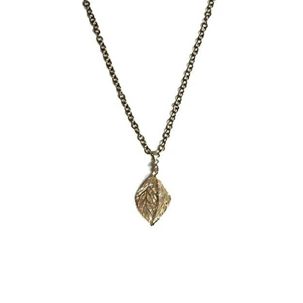 Tiaraa Alloy Crystal Leaf Pendant for Women - Distacart