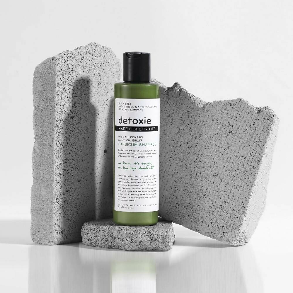 Detoxie Hairfall Control & Anti-Dandruff Capsicum Shampoo - Distacart