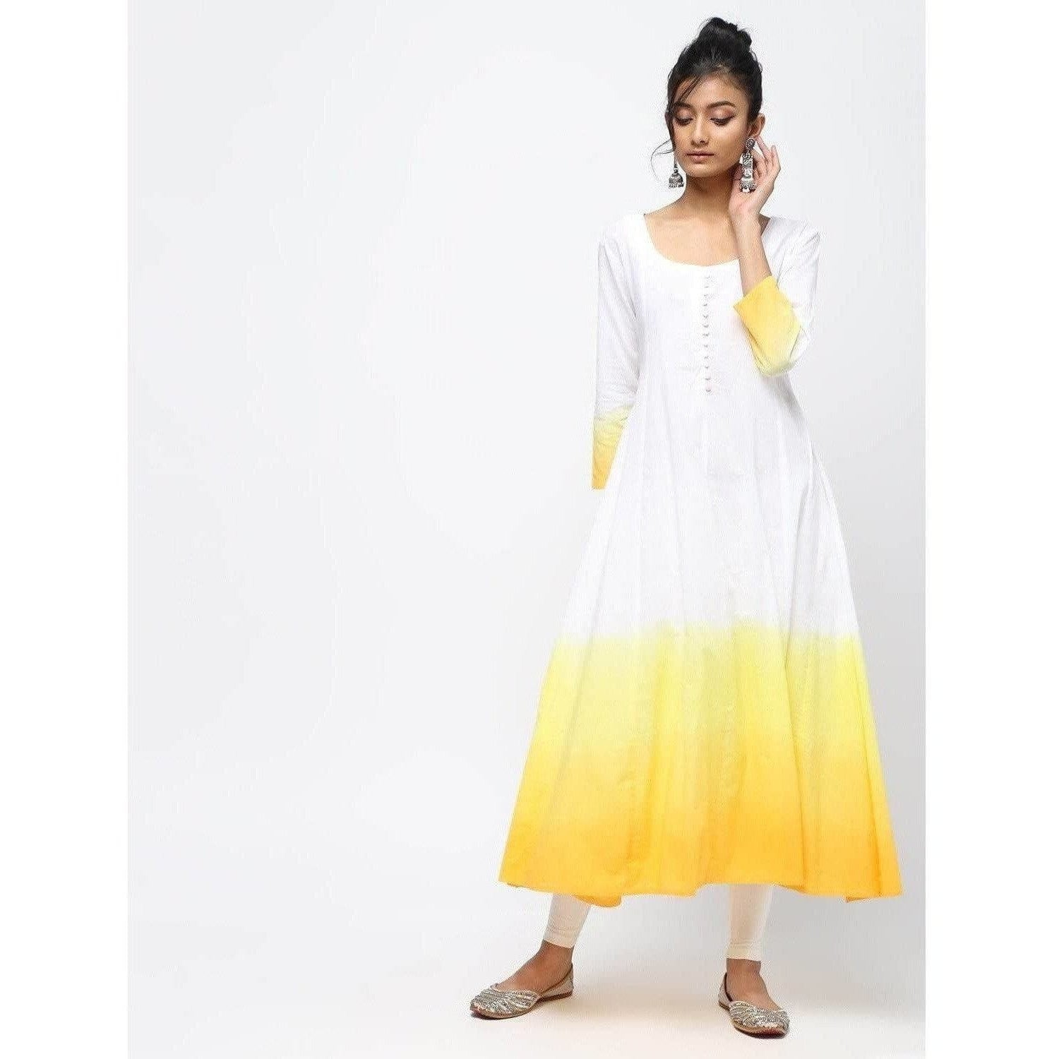 Cheera Flair Kurta With Double Dyed Omre Kurta