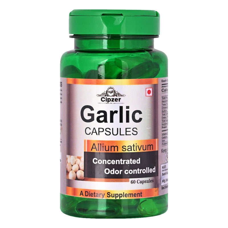 Cipzer Garlic Softgel Capsules - Distacart