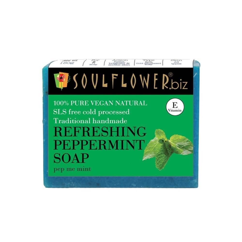 Soulflower Refreshing Peppermint Handmade Soap - Distacart