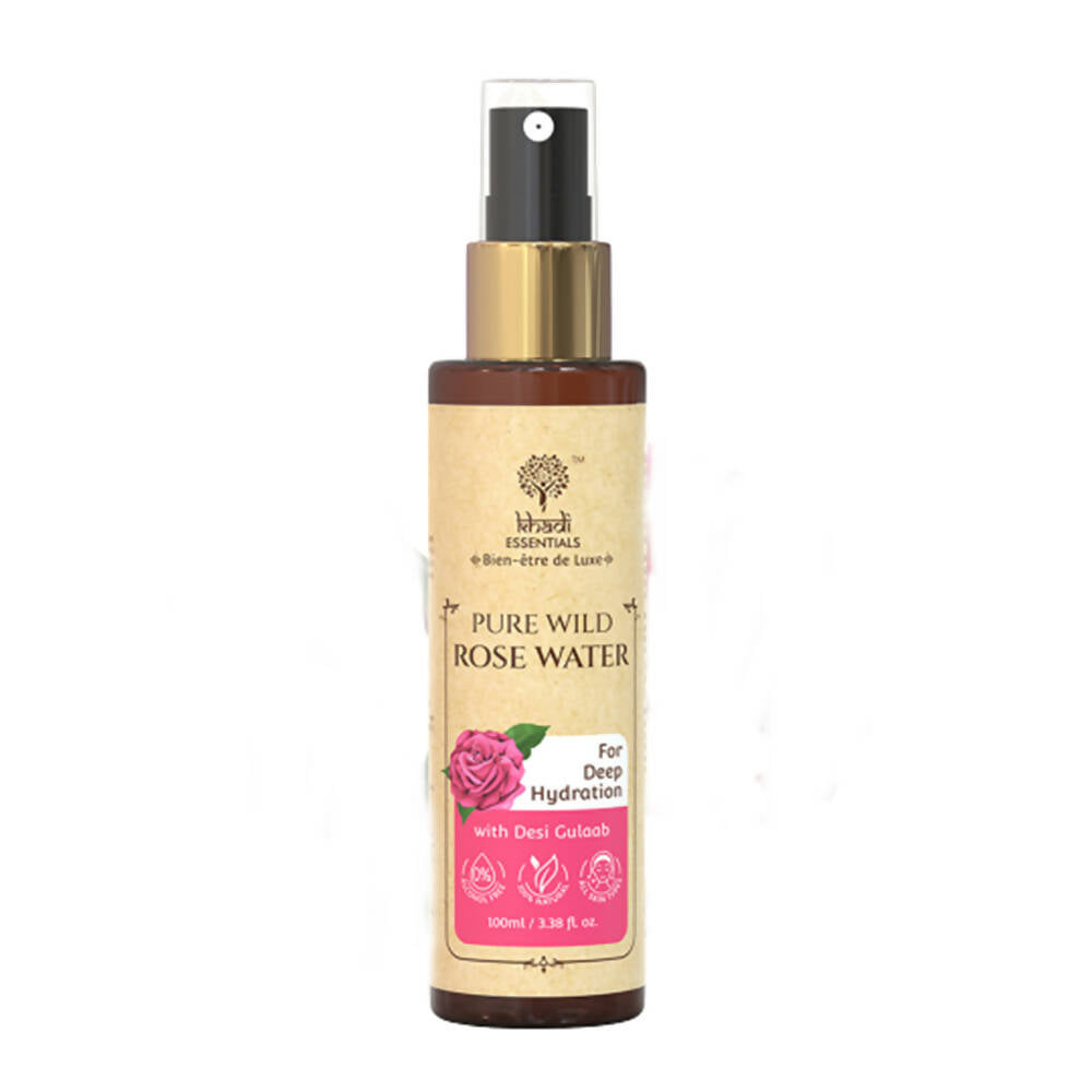 Khadi Essentials 100% Pure Wild Rose Water - Distacart