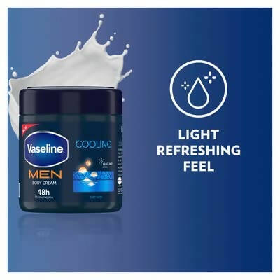 Vaseline Men Cooling Moisturizing Body Cream For Dry Skin - Distacart