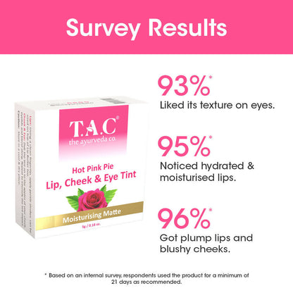 TAC - The Ayurveda Co. Hot Pink Lip, Cheek & Eye Tint - Distacart
