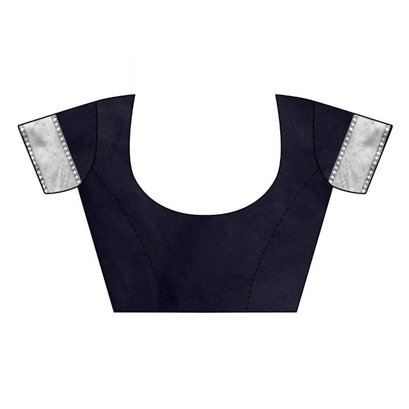 Vamika Banarasi Jacquard Weaving Black Saree (AMEE BLACK) - Distacart