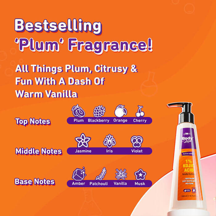 Plum BodyLovin Active-witty 1% Kojic Acid Body Lotion - Distacart