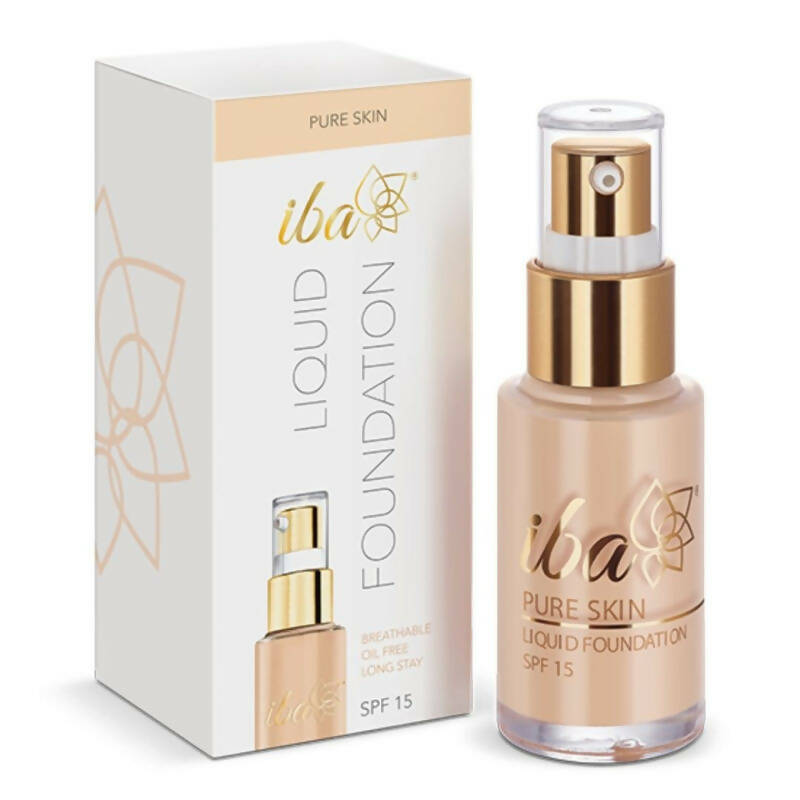 Iba Pure Skin Liquid Foundation SPF 15 - Ivory Fair - Distacart